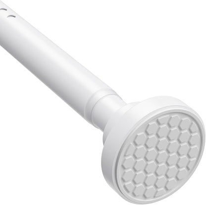 MEXAU White Tension Curtain Rod 40-148 Inch Long Tension Rod 1.26" Spring by MEXAUSPRINGCURTAINRODS