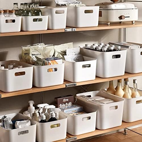 Set Of 6 Plastic Storage Bins, Versatile Kitchen Pantry Organization and Storage - Image 6