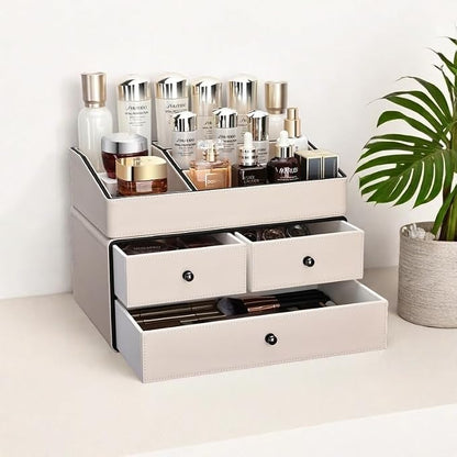 KINGFOM Leather Makeup Organizer - Image 9