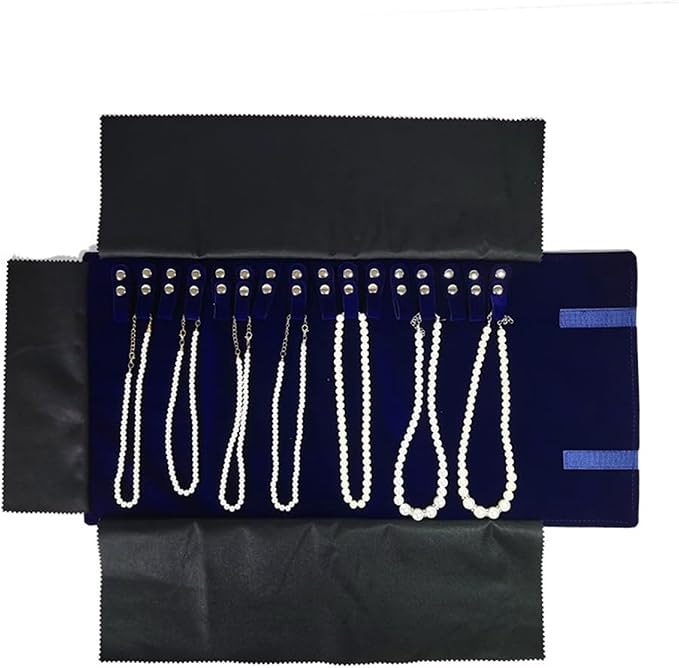 Velet Travel Jewelry Case Roll Bag Organizer - Image 8