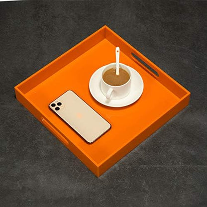 Orange Sturdy Acrylic Serving Tray - Image 6