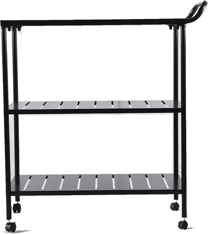 Diwhy Industrial 3 Tier Rolling Utility Storage Cart, Metal bar Cart - Image 6