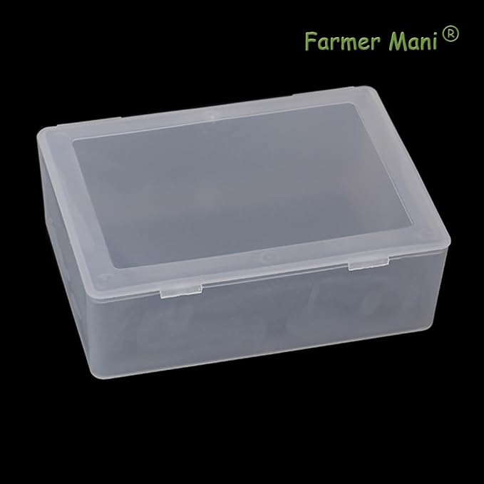 2 Pieces Rectangle Small Plastic Box Containers - Image 9