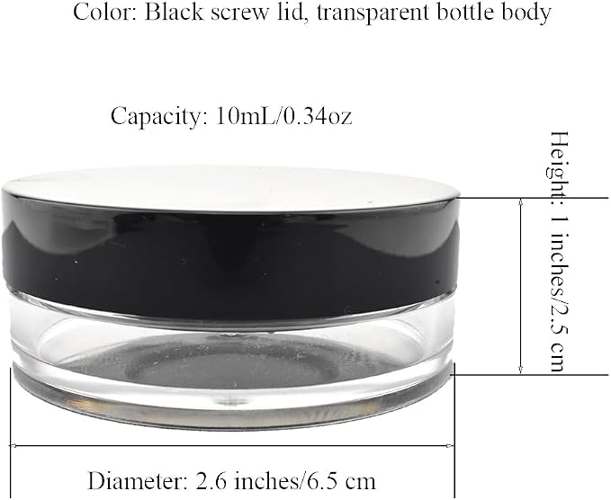 HAHIYO Empty Travel Compact Case Makeup Cosmetic Jar Refillable Powder Box No - Image 2