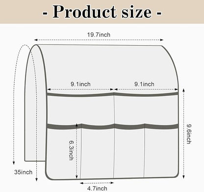 Couch Armrest Organizer Remote Control Holder Bedside Caddy - Image 2
