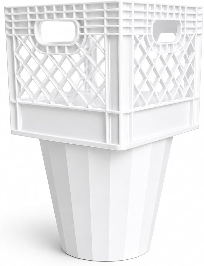 Half Gallon Car Cup Holder Expander, Classic Milk Crate Style Adapter by Unknown