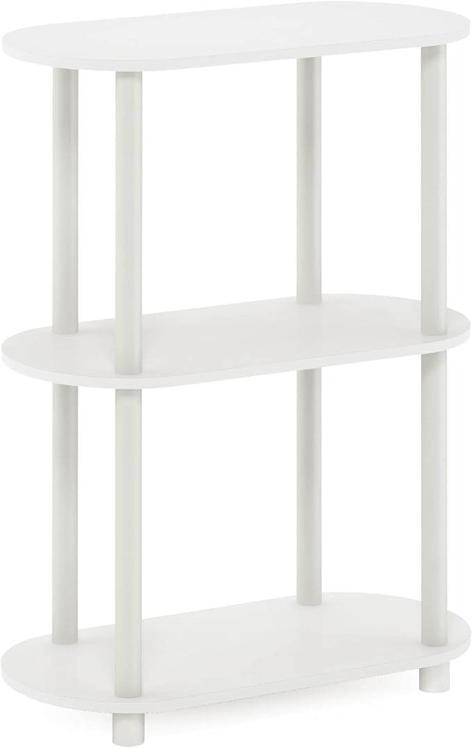 Furinno Turn-N-Tube No Tools 3-Tier Modern Oval Side Display Rack - Image 6
