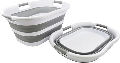 SAMMART 40L Collapsible Plastic Laundry Basket - Image 2