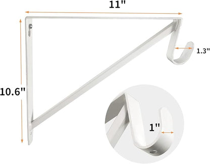 Heavy Duty Closet Shelf and Rod Brackets - Image 2
