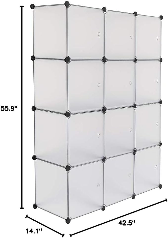 12 Cube Storage Organizer, Closet Storage Shelves - Image 2