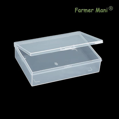 2 Pack Rectangle Plastic Clear Storage Containers Box, Safety Pins and Other - Image 6