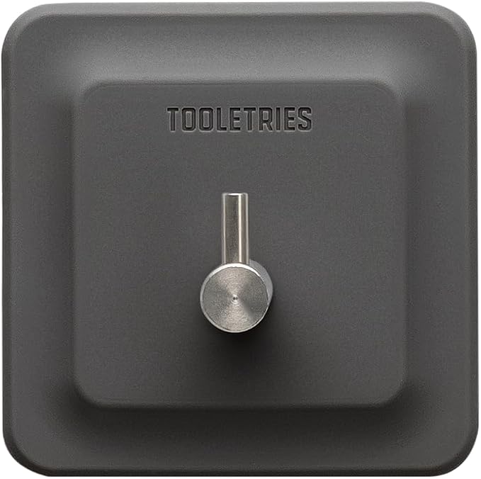 TOOLETRIES Arnold Silicone Shower Hook, Adhesive Bathroom Hook by TOOLETRIES