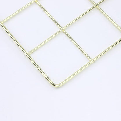 GBYAN Wall Grid 2 Pack Wire Photo Grid Panels Memo Board Wall Organizer - Image 5