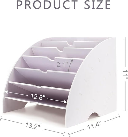 SONGWAY Fan Shaped Desk File Organizer - Image 6