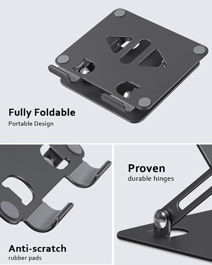 Tablet Stand Holder for Desk, Adjustable Desktop Tablet Holder, Foldable - Image 3