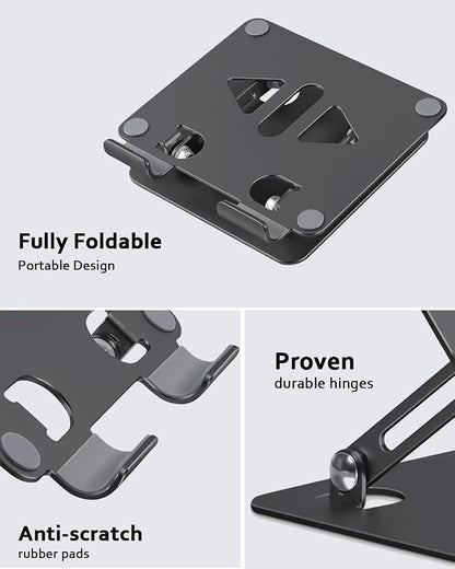 Tablet Stand Holder for Desk, Adjustable Desktop Tablet Holder, Foldable - Image 3
