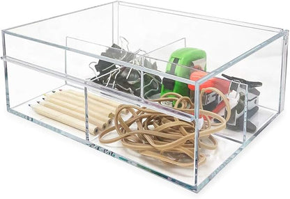 Isaac Jacobs 4-Compartment Clear Acrylic Organizer - Image 7