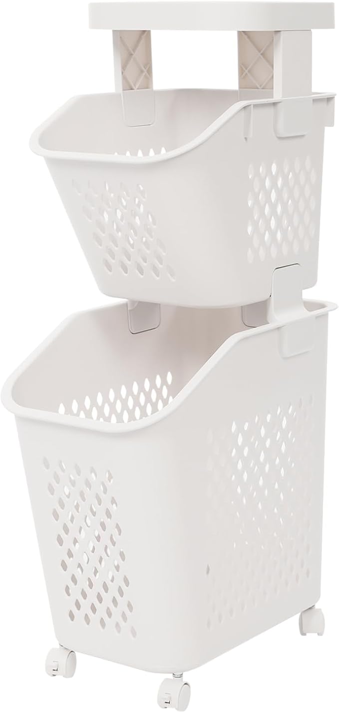 2-Tier Laundry Hamper Sorter by Unknown