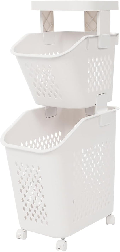 2-Tier Laundry Hamper Sorter by Unknown