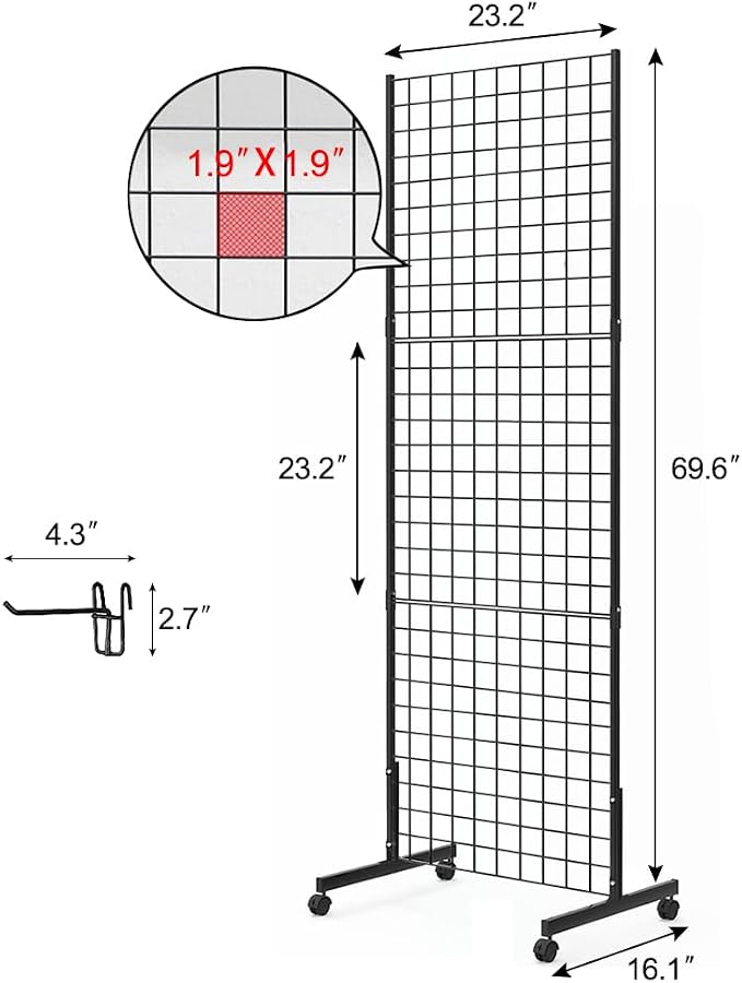 Eastern Tree 1 Pack 2'x 5' Three Pieces Gridwall Panels Stand - Image 3