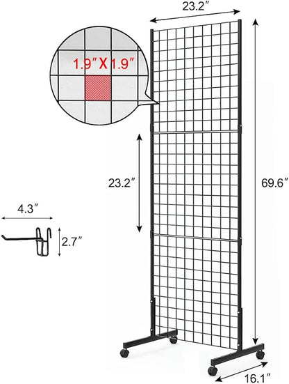 Eastern Tree 1 Pack 2'x 5' Three Pieces Gridwall Panels Stand - Image 3