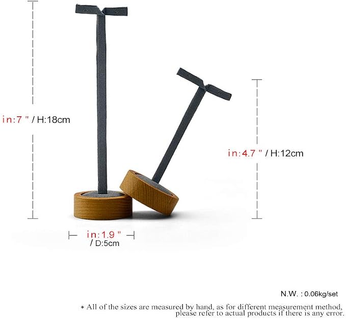 2 Pcs Earrings Display Stands Solid Wood Display Stand Earrings Jewelry Display - Image 2