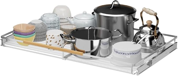 Large Pull Out Kitchen Cabinet Organizer, 22.7''-39.8''W x 22''D, Heavy Duty - Image 2