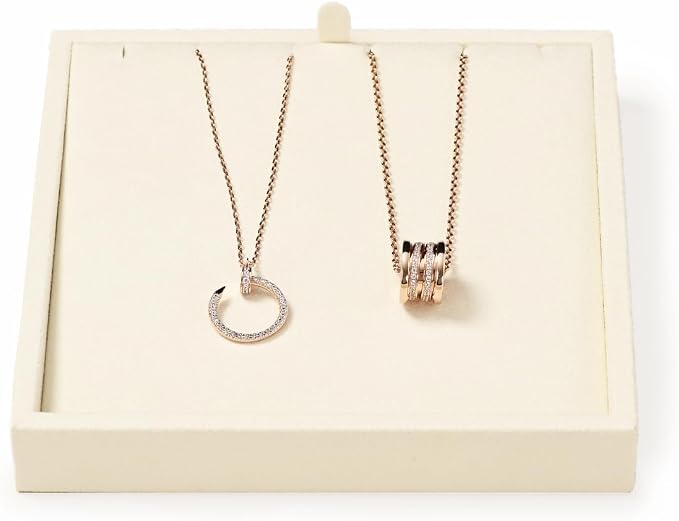 Oirlv Microfiber Jewelry Pendant Display Tray Jewelry Necklace Organizer by Oirlv