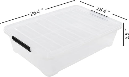 40 Quarts Under Bed Storage Boxes - Image 2