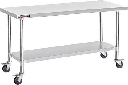 DuraSteel 30x72 NSF Stainless Steel Cart Work Table by DuraSteel
