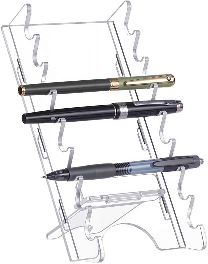 UNICRAFTALE 8-Slots Acrylic Pen Holder Clear Pen Display Stand Holder Makeup by UNICRAFTALE