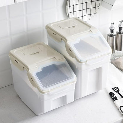 25LB Large Flour Storage Container Bin, 2 Pack Airtight Plastic - Image 5