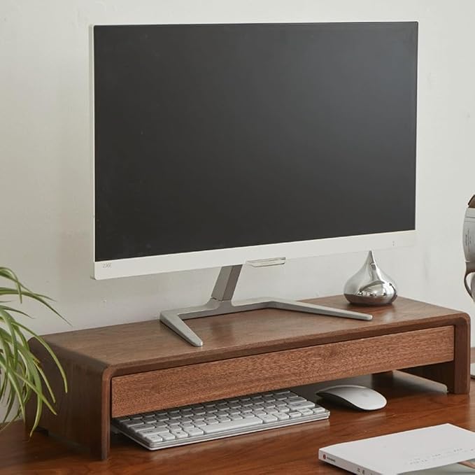 Solid Wood Monitor Stand for Saving Space, Monitor Riser - Image 8