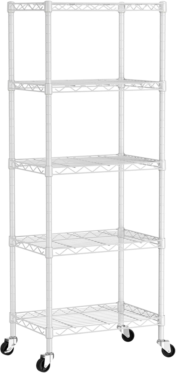 SINGAYE 5 Small Wire Shelves Kitchen Pantry Close Home Organizers and Storage - Image 9