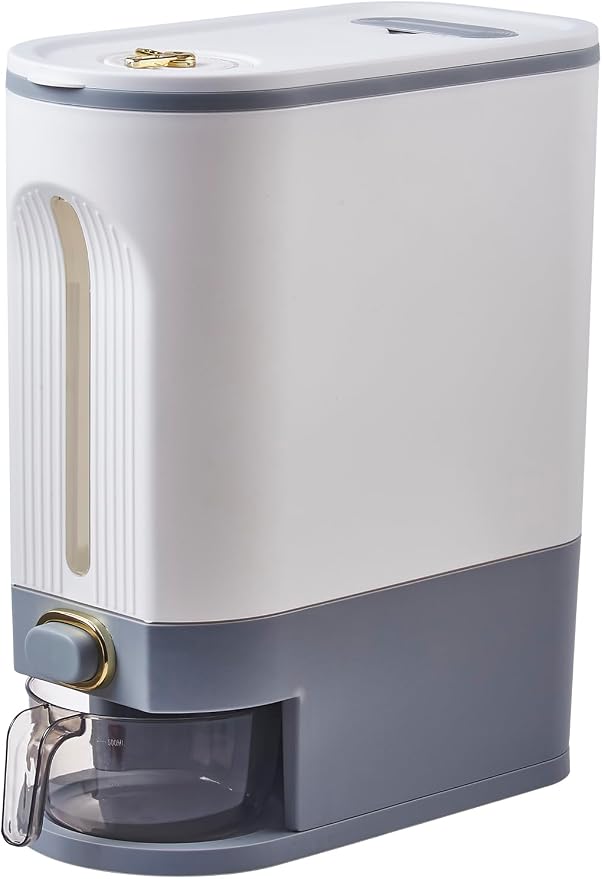 Sooyee 22 Lbs Rice Dispenser, Large Grain Container Storage by Sooyee