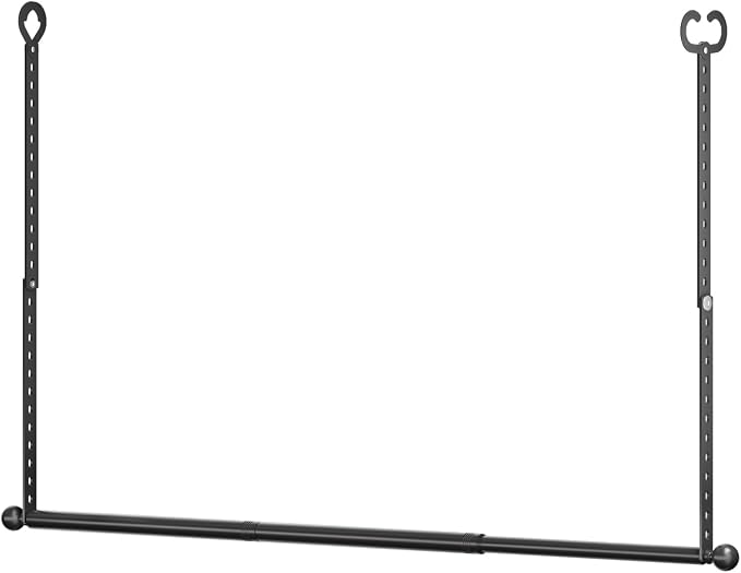 SUTINE Closet Rods for Hanging Clothes, Adjustable Closet Extender Hanging Rod by SUTINE