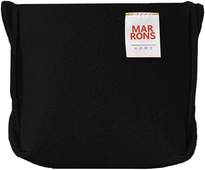 Collapsible Felt BLACK Storage Bin Mini 3.9"x3.9"x3.9" – Foldable Basket by MARRONS
