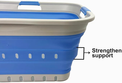 SAMMART 42L Collapsible Plastic Laundry Basket - Image 4