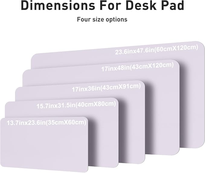 Aothia Faux Leather Desk Mat – Large Mouse Pad, Non-Slip PU Leather Blotter - Image 5