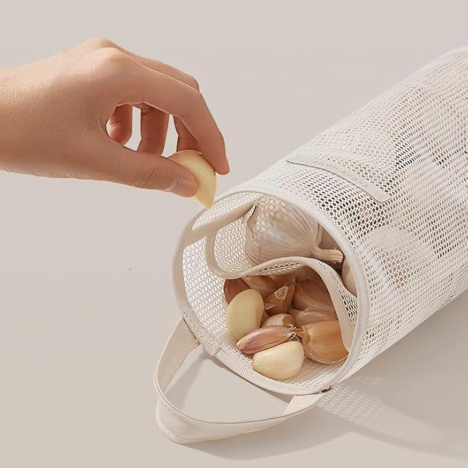 6pcs Reusable Breathable Hanging Storage Mesh Bags | Onion Bags Mesh Garlic Net - Image 7