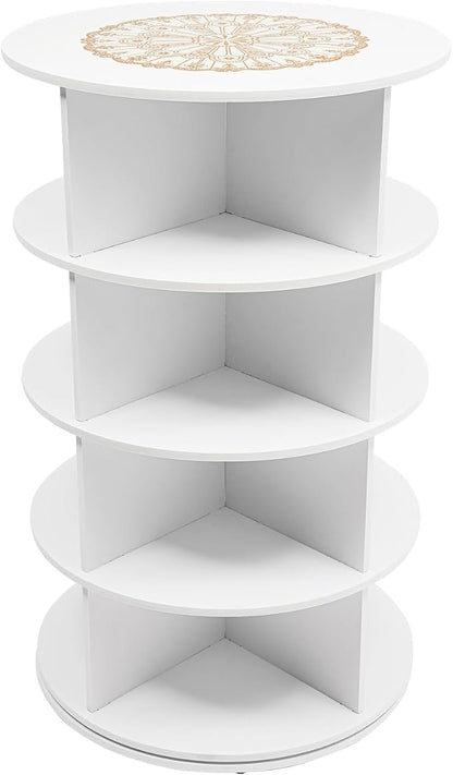 4 Tier Rotating Shoe Rack Tower, Space-Saving Stackable Narrow Shoe Storage - Image 8