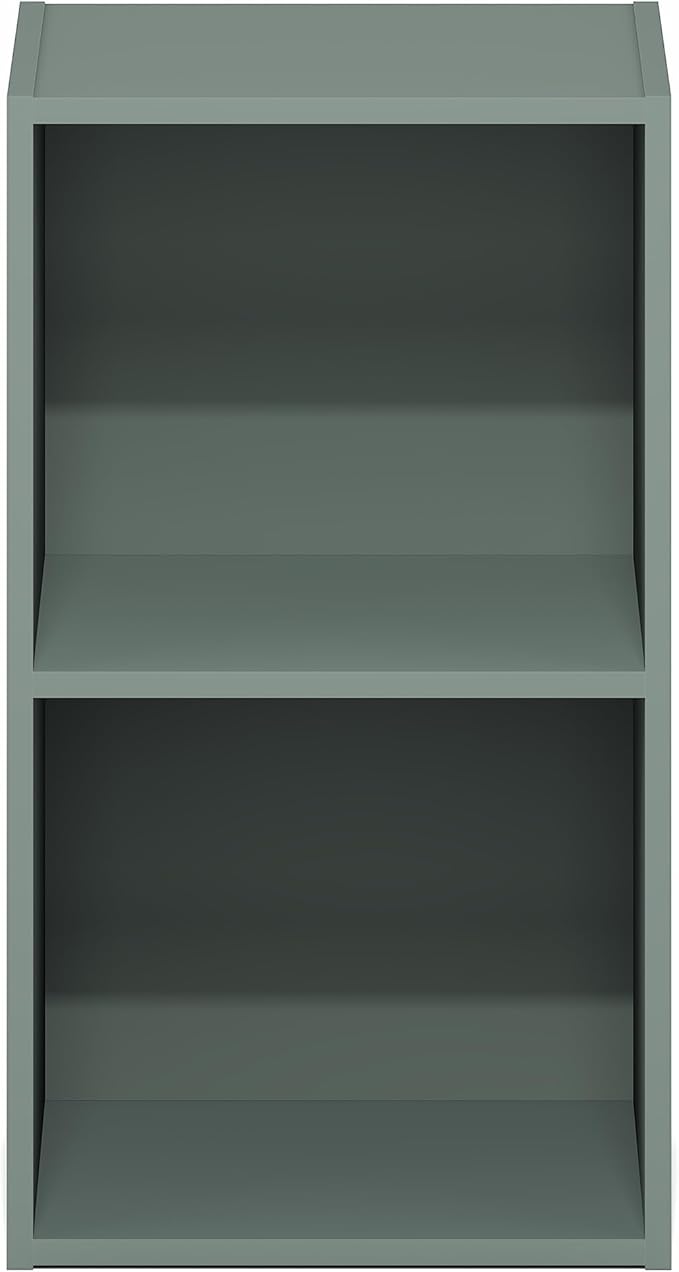 Furinno PASIR Book Shelf, 2-Tier Modern Bookshelf, Open Shelves Bookcase 9 x 12 - Image 6