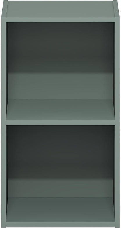 Furinno PASIR Book Shelf, 2-Tier Modern Bookshelf, Open Shelves Bookcase 9 x 12 - Image 6