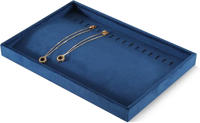 Velvet Jewelry Display Tray For Bracelet Pendant Necklace, Drawer Insert - Image 3