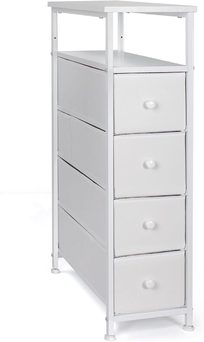 Narrow Dresser for Bedroom, Fabric Tall Dresser & Chests of Drawers by Unknown