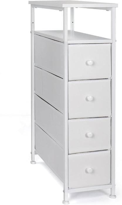 Narrow Dresser for Bedroom, Fabric Tall Dresser & Chests of Drawers by Unknown