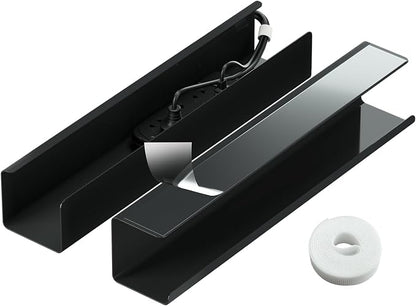 2 Pack No-Screw Cable Management Under Desk, Self-Adhesive Cord Organizer by Unknown