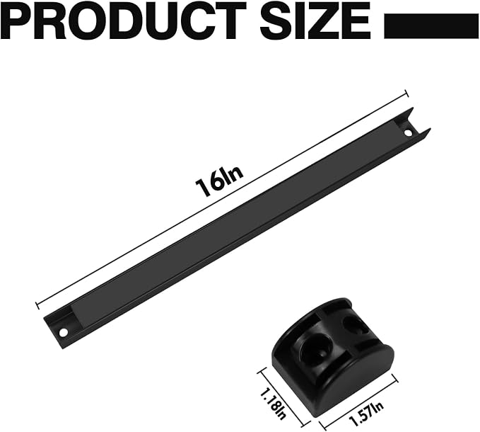 16" Magnetic Tool Holder, 10 Packs Magnetic Storage Strips Magnet Bar PVC Coated - Image 2