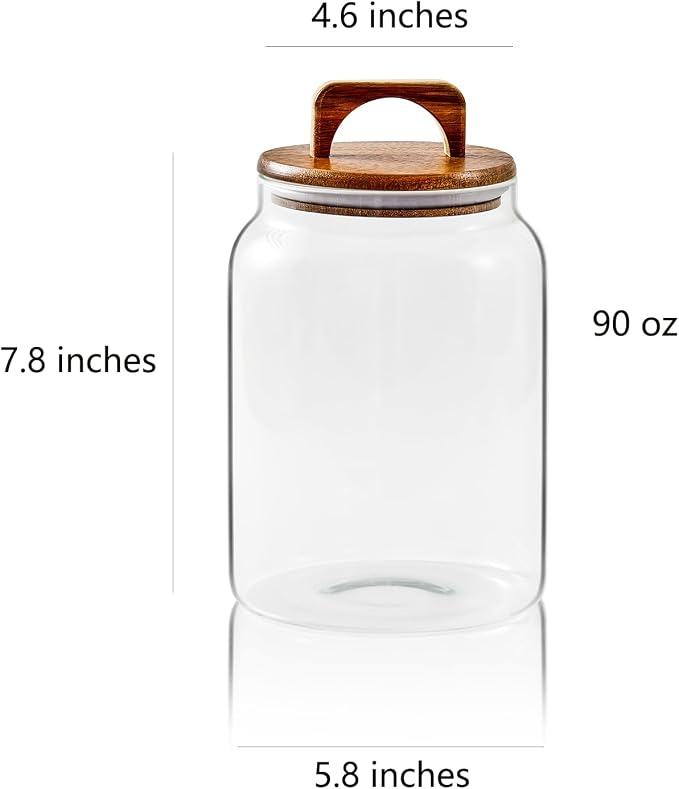 Sweejar Glass Jars for Laundry Room Organization, 90 ounce Laundry Pods - Image 2