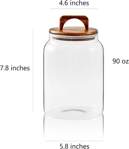 Sweejar Glass Jars for Laundry Room Organization, 90 ounce Laundry Pods - Image 2